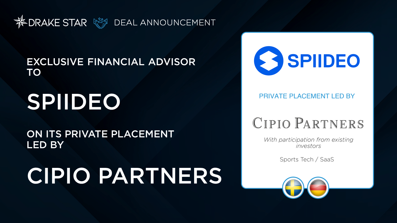 Drake Star Acts as Exclusive Financial Advisor to Spiideo on its